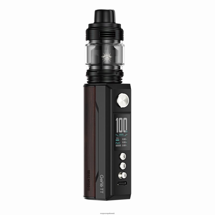 VOOPOO DRAG M100S جهاز وزارة الدفاع الأسود والخشب الداكن H48BLT274VOOPOO Vape Price