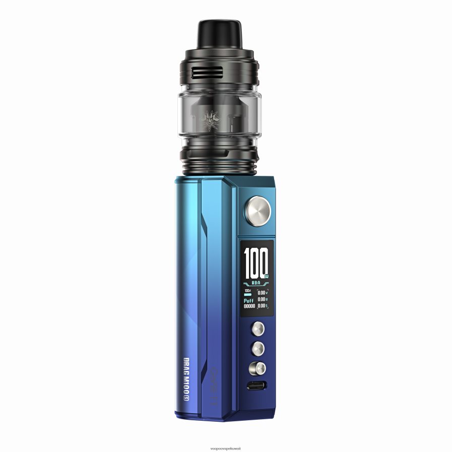 VOOPOO DRAG M100S جهاز وزارة الدفاع سماوي وأزرق H48BLT277VOOPOO Vape Kuwait