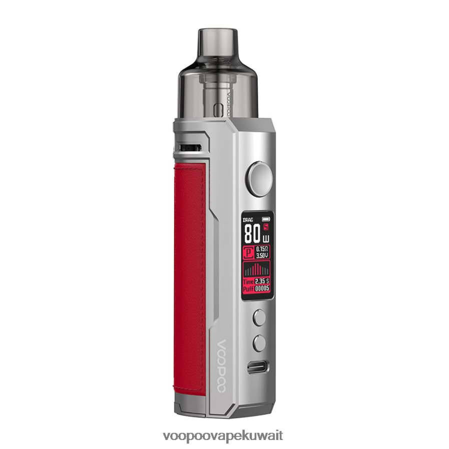 VOOPOO DRAG X طقم تعديل الجراب أحمر فضي H48BLT178VOOPOO Vape Kuwait