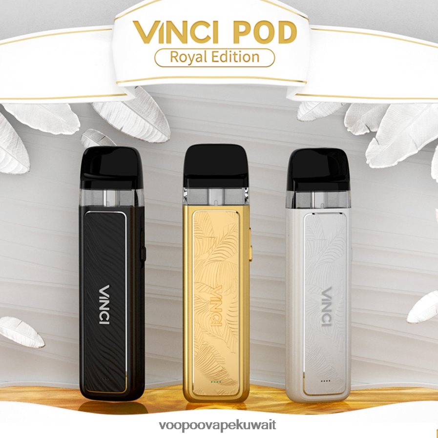 VOOPOO VINCI POD الطبعة الملكية أوراق الذهب H48BLT343VOOPOO Vape Kuwait