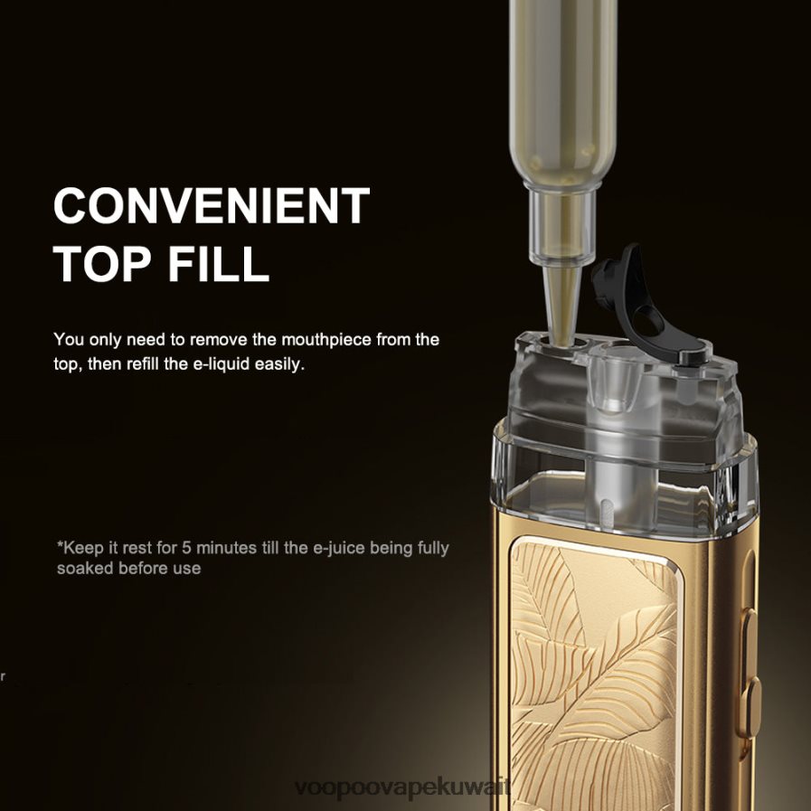 VOOPOO VINCI POD الطبعة الملكية أوراق الذهب H48BLT343VOOPOO Vape Kuwait