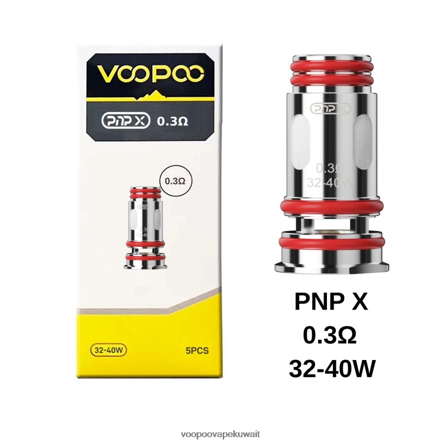 VOOPOO PNP لفائف (5 قطع) بنب × 0.3 أوم H48BLT607VOOPOO Vape Kuwait