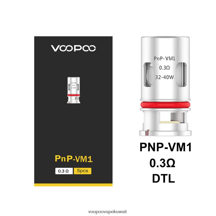 VOOPOO PNP لفائف (5 قطع) بنب-vm1 H48BLT596VOOPOO Vape Kuwait