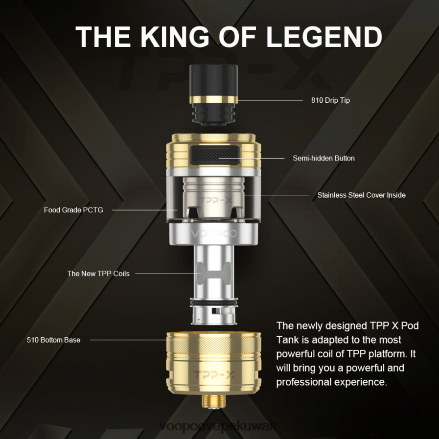 VOOPOO TPP X خزان جراب قوس المطر H48BLT514سعر VOOPOO Drag X